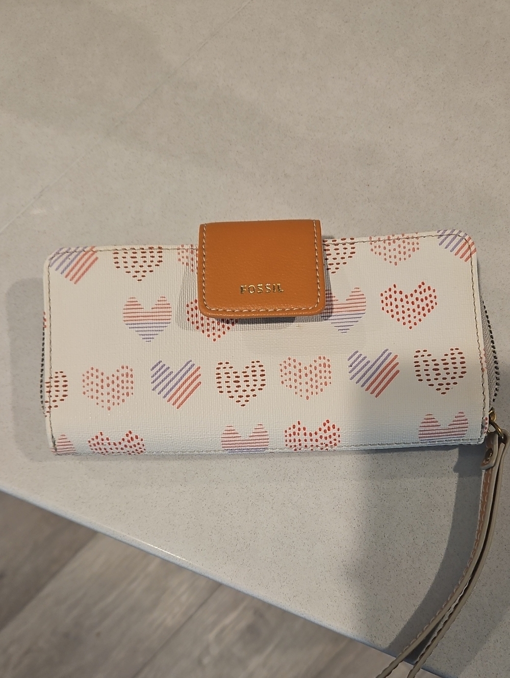 Fossil Wallet with Strap